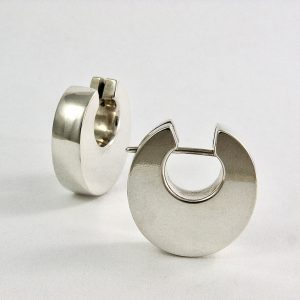 masaai style silver hoops